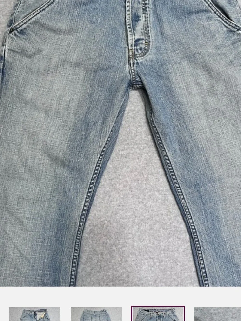 Vintage Banana Republic Jeans Mens 31X30 Blue Utility Button Fly Y2K‎ Denim